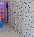 Sheer Curtains Zenye Maua - Kwa Mita - 2