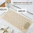 60cm Anti-Slip Bathroom Mat with Foot Scrub Pad - 1