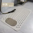 60cm Anti-Slip Bathroom Mat with Foot Scrub Pad - 3