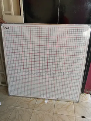 4ft x 4ft Magnetic Dry Erase Graph Board