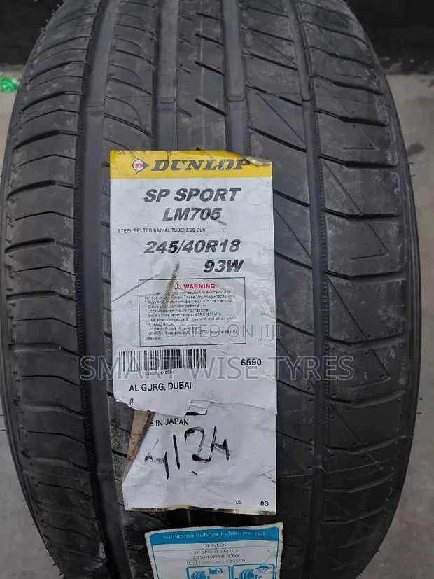 Dunlop SP Sport 245/40R18 Tires - 1