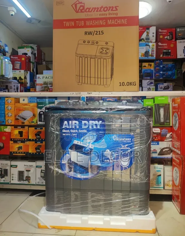 Ramtons 10Kg Twin Tub Washing Machine with Air Dryer - RW/215 - 1