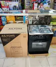 Ailyons 60x55cm Standing Cooker - 3 Gas Burners + 1 Electric Plate - 2
