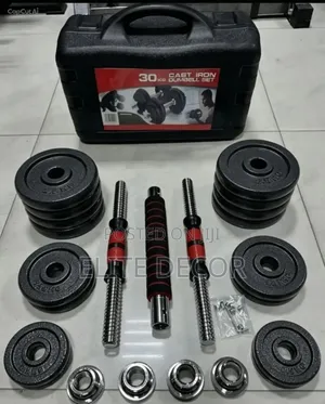30KG Chrome Dumbbell Set with Case
