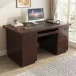 Executive Home Office Desk 120cm Natural Mahogany - 2
