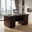 Executive Home Office Desk 120cm Natural Mahogany - 4