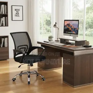 Clerical Fabric Office Chair - Black