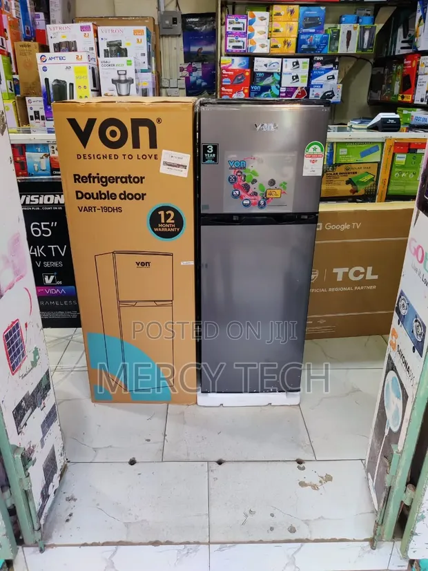 Von Double Door Fridge 181L Direct Cool - 1