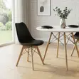 Eames Style Mid Back Dining Chairs (Black) - 1