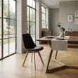 Eames Style Mid Back Dining Chairs (Black) - 2