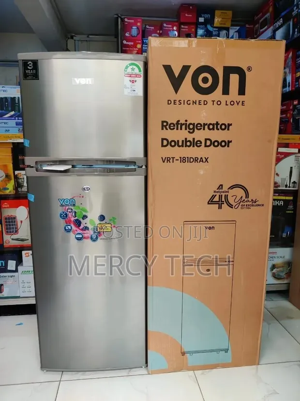 Von Fridge 136L Direct Cool Double Door - 1