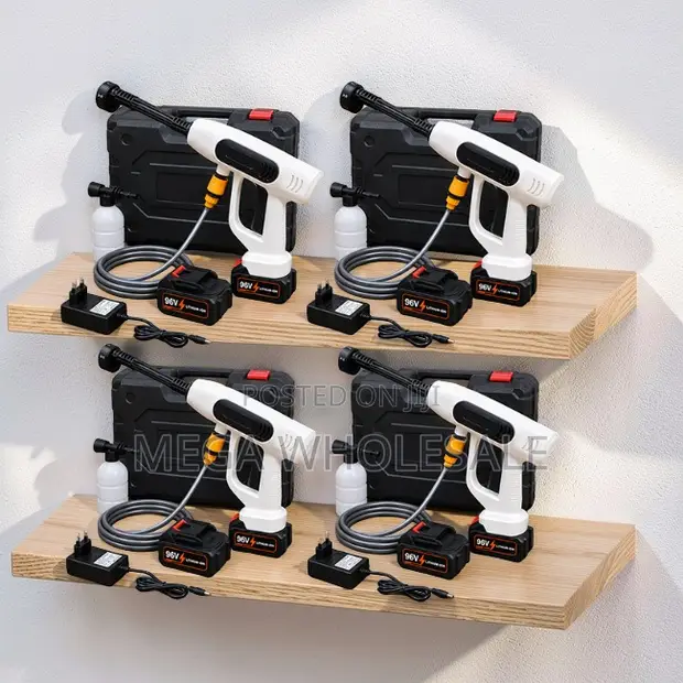Portable Powerful Cordless High Pressure Car Washer Gun - 1