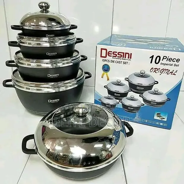 10-Piece Dessini Die-Cast Non-Stick Cookware Set - 1