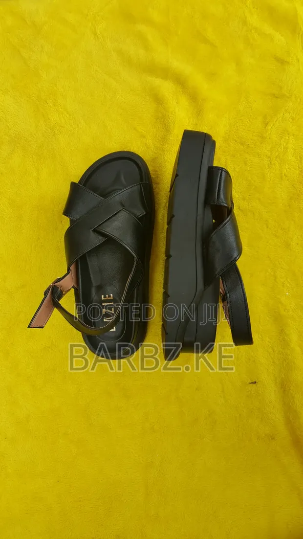 Brand New Platform Sandals - Black - 1