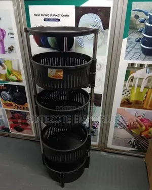 4-Tier Rotating Fruit & Vegetable Rack