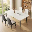 Four Seater Dining Set with Marble Table - 2
