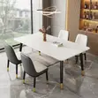 Four Seater Dining Set with Marble Table - 3