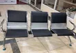 3-Link Padded Metallic Office Waiting Bench - 2