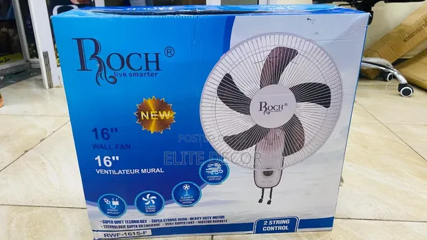 Roch 16" Wall Fan 1615F - Nguvu na Hifadhi Nafasi - 1