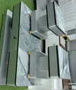 Meza ya Kahawa na Kioo/Marble na Stuli 2 - 2