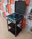 3 Gas + 1 Electric Standing Cooker with Shelves - 2