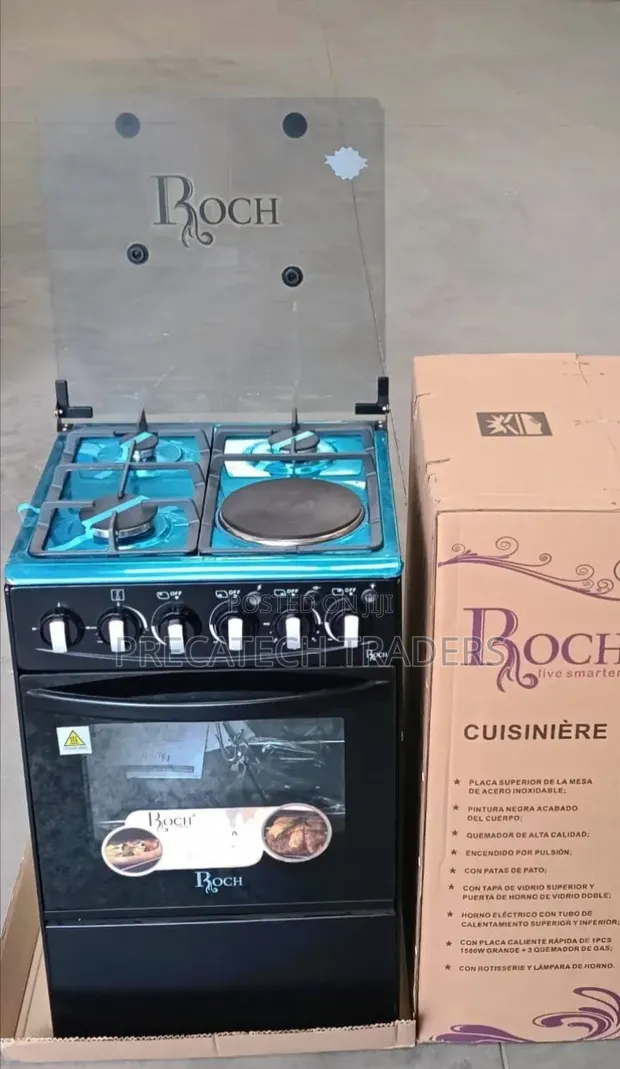 Roch 50x55 Gas Cooker with Electric Hotplate & Oven - 1