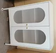 Imported Modern Shoe Storage Cabinet with Glass Door - 1