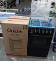 50x55cm Olelon 3 Gas + 1 Electric Plate Standing Cooker (Black) - 1