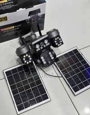 V380 Pro 4G Triple Lens Solar Security Camera