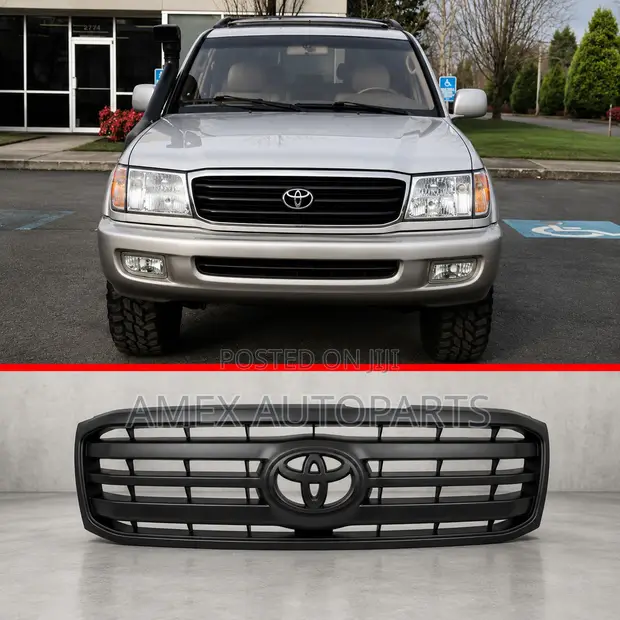 Toyota Land Cruiser FJ100 Facelift Grille (1999-2002) - Black - 1