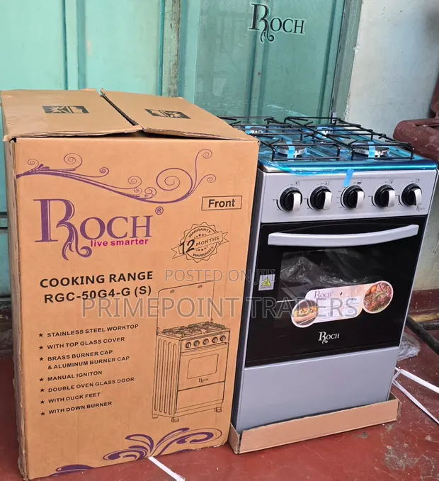 Roch 50x55cm Freestanding Full Gas Cooker - 1