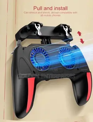 Universal Phone Gaming Grip with Cooling Fans & Triggers
