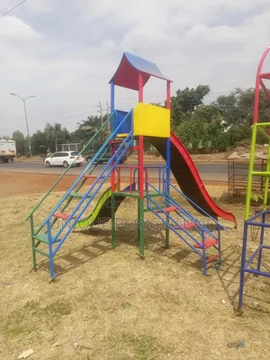 Kids Fun Double Slides and Swings