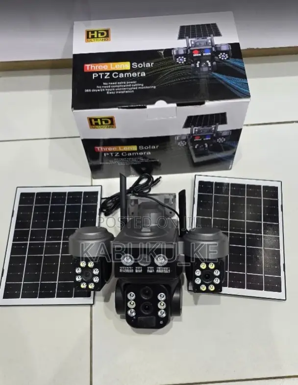 Dual Panel 4G Solar PTZ CCTV Camera - 1