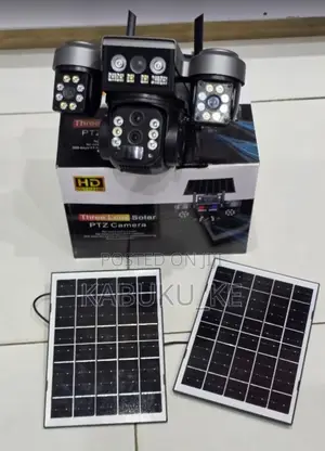 V380Pro 4G Triple Lens Solar Security Camera