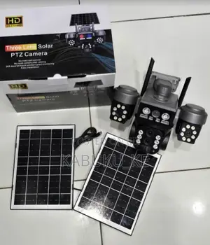 Kamera ya CCTV ya 4G yenye Triple Lens na Solar yenye Slot ya SIM Kadi