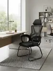 Kiti cha Ofisi cha Mesh chenye Ergonomic na Miguu ya Sled - 5