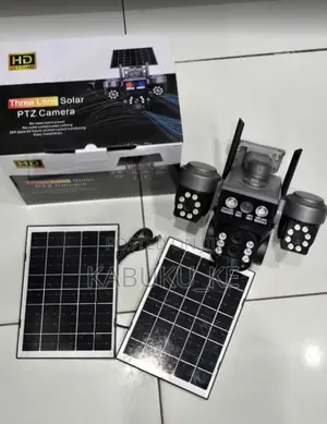 Kamera ya CCTV ya V380 Solar 4G yenye Paneli Mbili