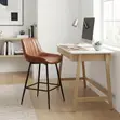 Barstools za Brown Leather za Home Office na Counter - 4