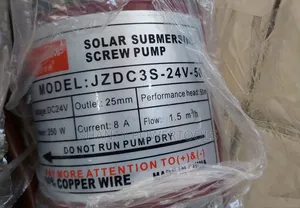 24V/250W Solar Submersible Screw Pump