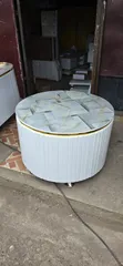 Kikombe cha Kahawa cha Mbao Nyeupe cha Kisasa cha Duru - 1