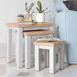 Modern Nesting Coffee Table Set - Brown Wood - 2