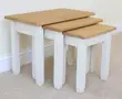 Modern Nesting Coffee Table Set - Brown Wood - 5
