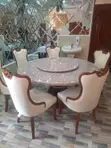 Seti ya Meza ya Kula ya Kisasa ya C&C ya Viti 6 - 1