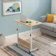 Modern Height Adjustable Laptop Table with Wheels - 1