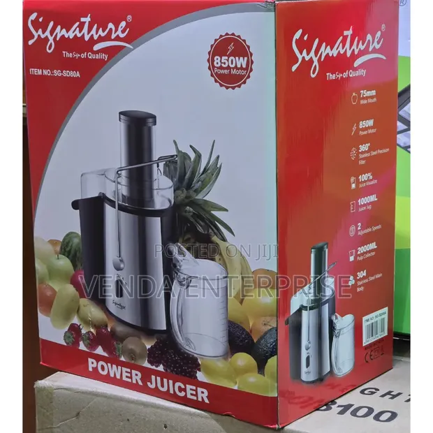 Signature 850W Stainless Steel Juicer - 1