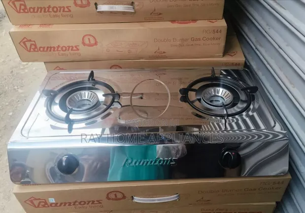 Brand New Ramtons 2-Burner Stainless Steel Cooker - 1