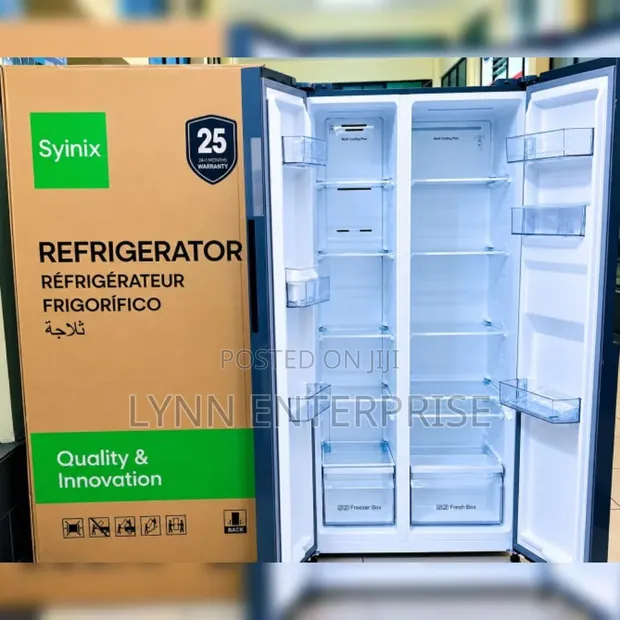Syinix Side-by-Side No Frost Refrigerator with Dispenser (460L) - 1