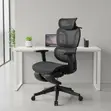 Adjustable Full Mesh Conference Chair with Footrest - 4