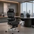 Adjustable Full Mesh Conference Chair with Footrest - 5